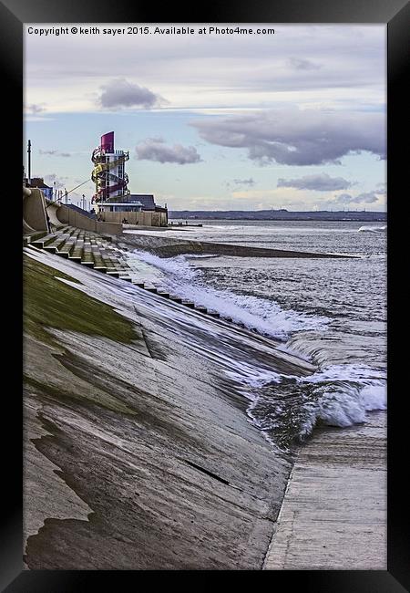 Redcar Sea Front Framed Print by keith sayer
