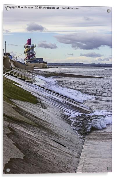  Redcar Sea Front Acrylic by keith sayer