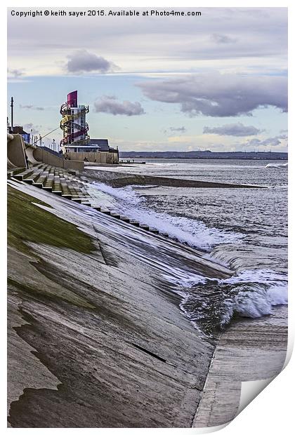  Redcar Sea Front Print by keith sayer