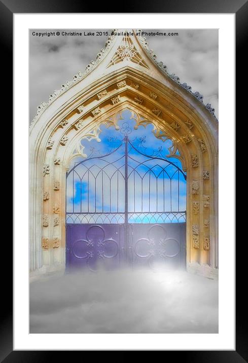  Heavens Gate Framed Mounted Print by Christine Lake