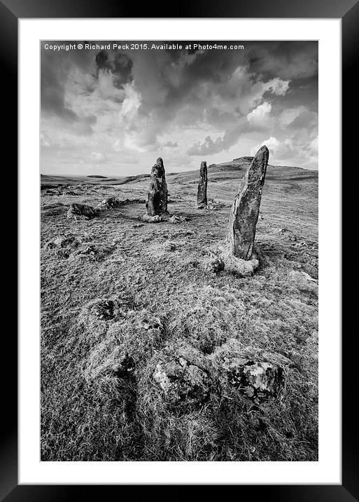  Standing Around Framed Mounted Print by Richard Peck