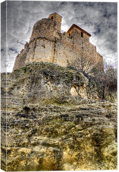 Castle of Calafell Canvas Print by Josep M Peñalver