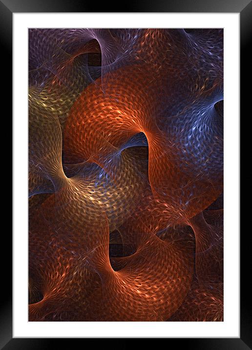 Rips in the Fabric of Time Framed Mounted Print by Ann Garrett