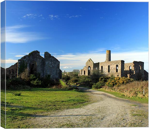 Cornish Blue (cropped) Canvas Print by allen martin