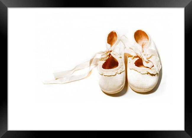 Baby Shoes Framed Print by Mary Lane