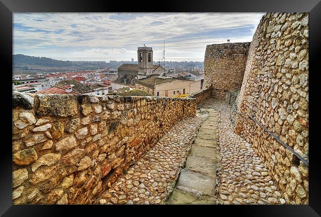 Village of Calafell from the castle Framed Print by Josep M Peñalver