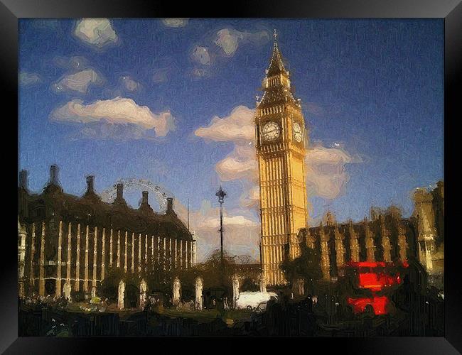 Parliament Square Framed Print by Chris Day