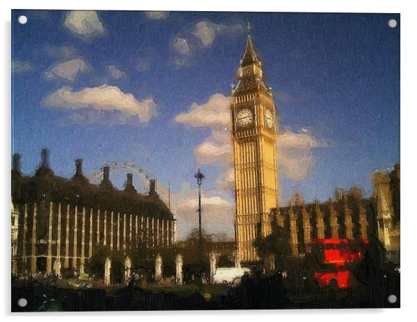 Parliament Square Acrylic by Chris Day