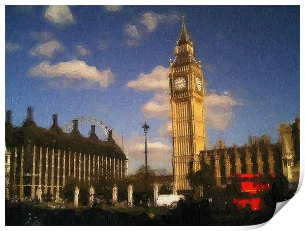 Parliament Square Print by Chris Day