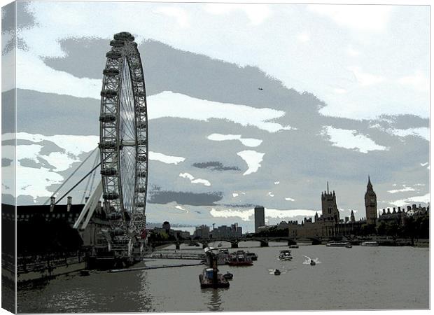 Westminster Reach Canvas Print by Chris Day