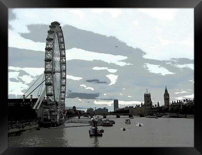 Westminster Reach Framed Print by Chris Day