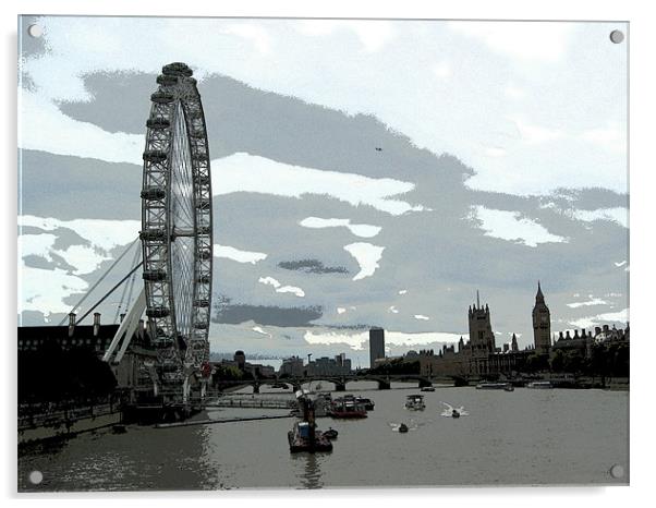 Westminster Reach Acrylic by Chris Day