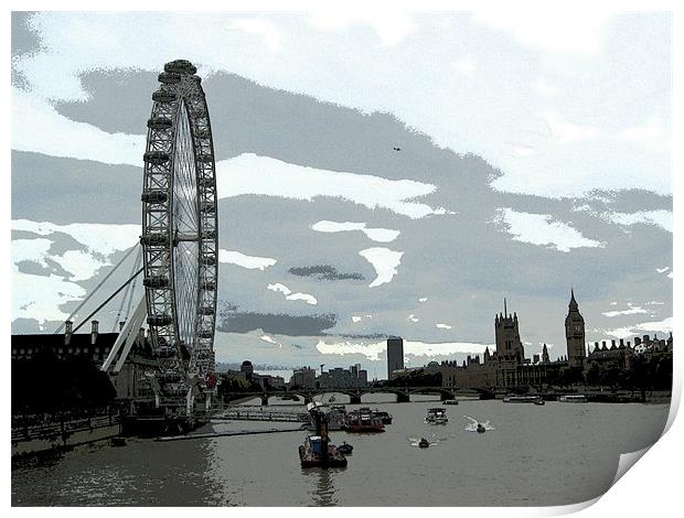 Westminster Reach Print by Chris Day