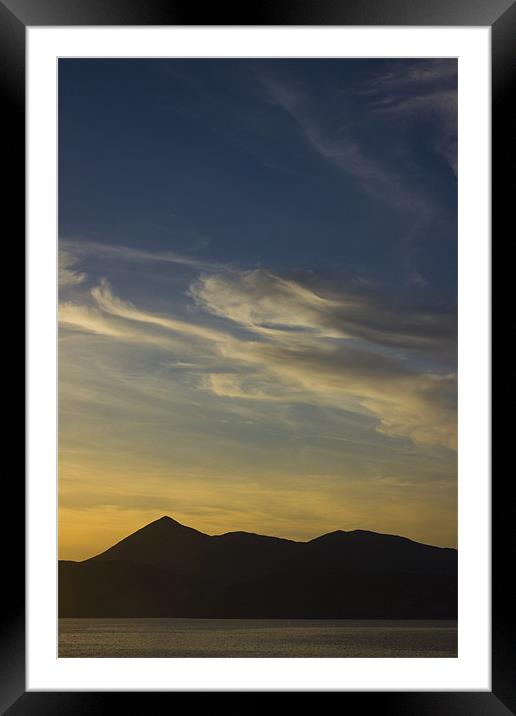 Outer Hebrides in sunset Framed Mounted Print by Gabor Pozsgai