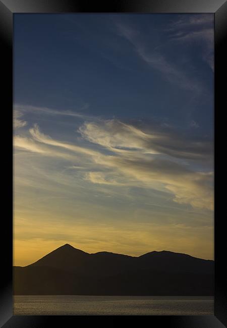 Outer Hebrides in sunset Framed Print by Gabor Pozsgai
