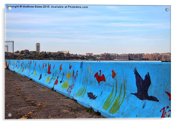  Pier Barrier Acrylic by Matthew Bates
