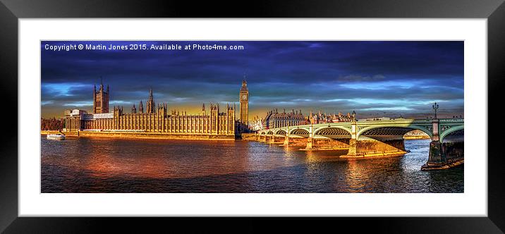  The Palace of Westminster Framed Mounted Print by K7 Photography