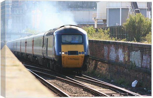 Train Canvas Print by Dave Wyllie