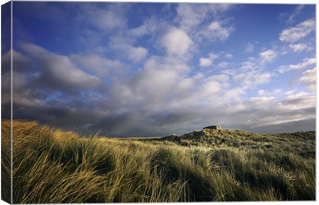 Pill box on the dunes Canvas Print by Stephen Mole