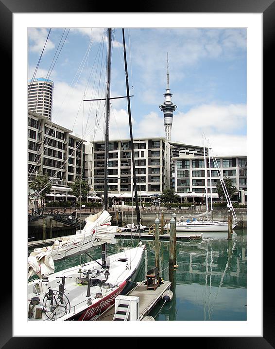 Auckland Viaduct Framed Mounted Print by Philip Hurrell