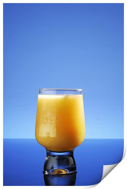orange juice drink Print by Josep M Peñalver