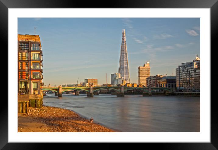  Shard In The Sun Framed Mounted Print by Clive Eariss