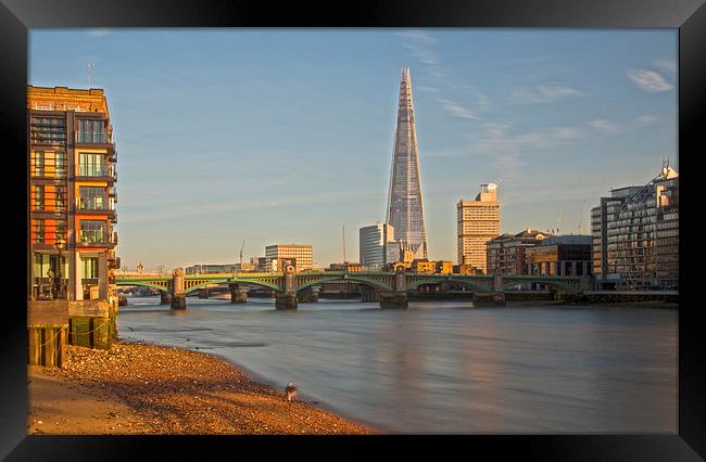  Shard In The Sun Framed Print by Clive Eariss