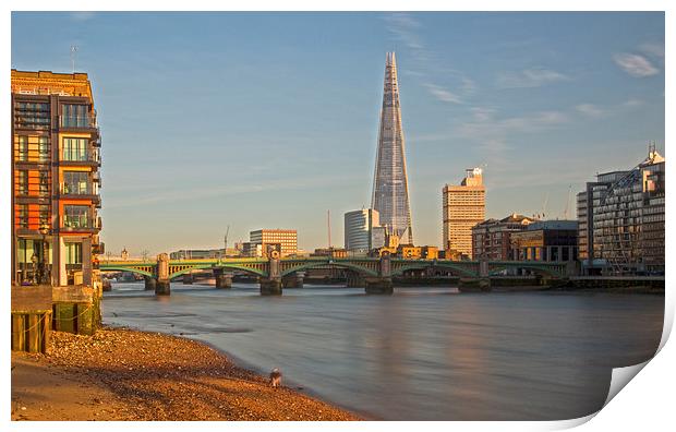  Shard In The Sun Print by Clive Eariss