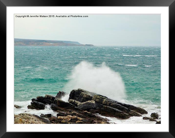  Sea spray  Framed Mounted Print by Jennifer Henderson