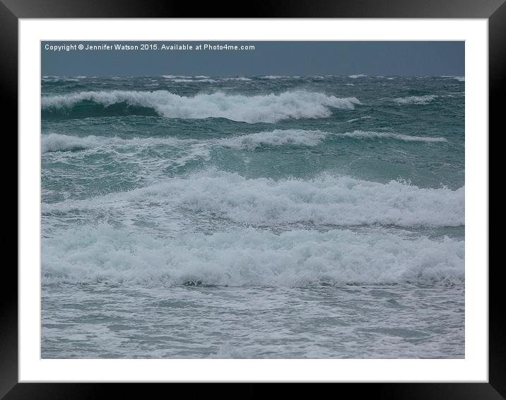  Stormy Sea Framed Mounted Print by Jennifer Henderson