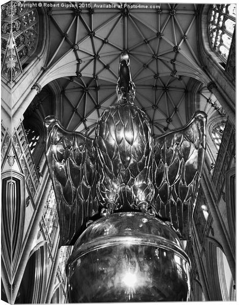  The Lectern in York Minster Canvas Print by Robert Gipson