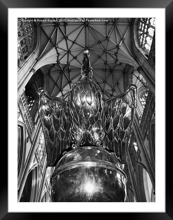  The Lectern in York Minster Framed Mounted Print by Robert Gipson
