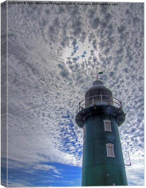  South Mole Lighthouse - Fremantle Canvas Print by Colin Williams Photography