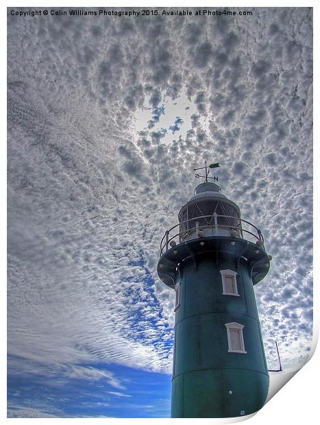  South Mole Lighthouse - Fremantle Print by Colin Williams Photography