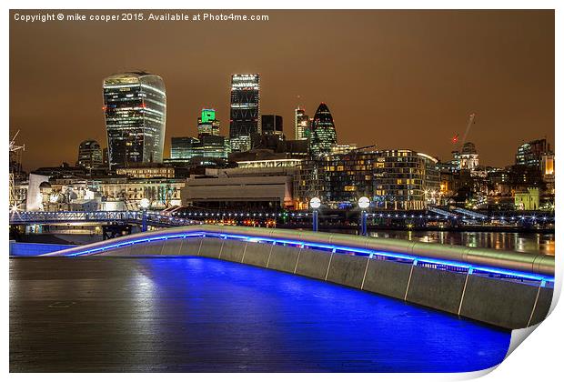  view from the south bank Print by mike cooper