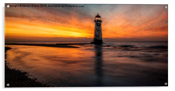 The Abandoned Talacre Lighthouse Acrylic by Adrian Evans