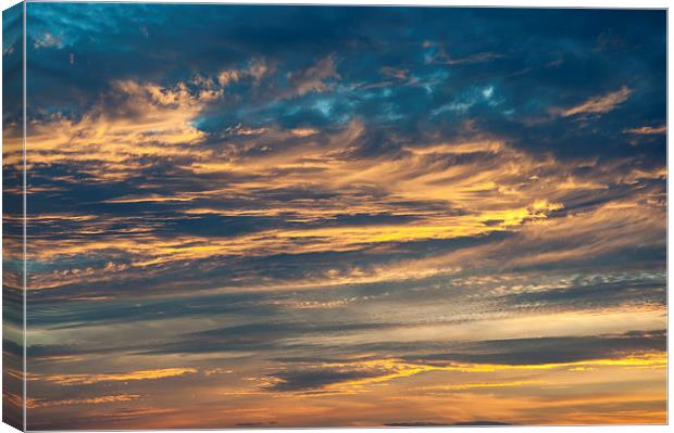  Spectacular September sunset Canvas Print by Andrew Kearton