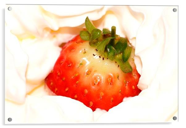  Strawberry and Cream. by JCstudios Acrylic by JC studios LRPS ARPS
