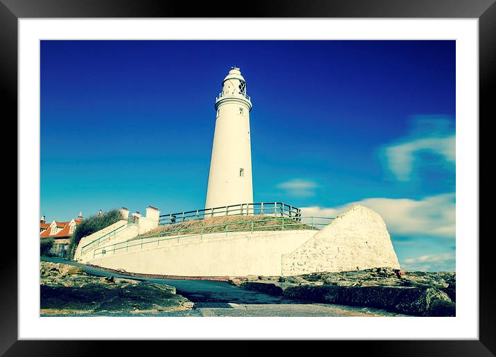  Cold St Marys Lighthouse Framed Mounted Print by Helen Holmes