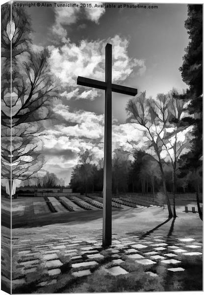  Cross of Remembrance Canvas Print by Alan Tunnicliffe