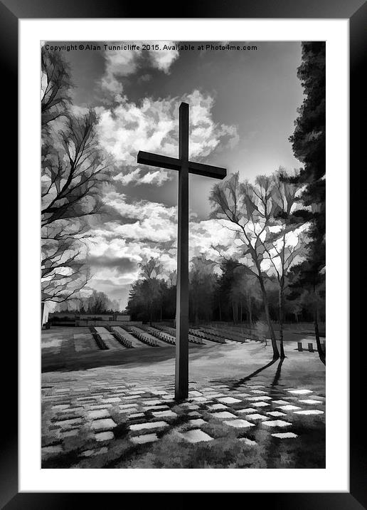  Cross of Remembrance Framed Mounted Print by Alan Tunnicliffe