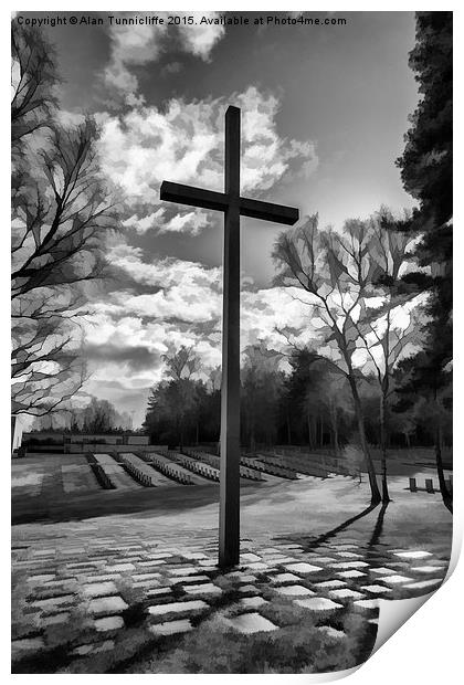  Cross of Remembrance Print by Alan Tunnicliffe