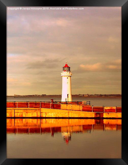 Lighthouse in Afternoon Sun  Framed Print by Jacqui Kilcoyne