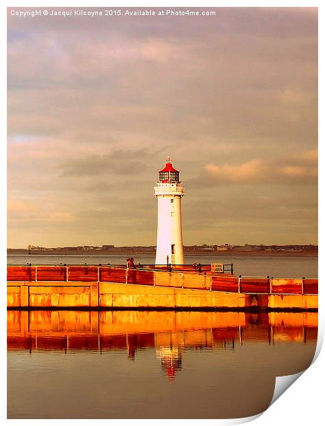 Lighthouse in Afternoon Sun  Print by Jacqui Kilcoyne