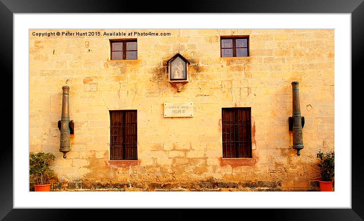  The Castle Courtyard Framed Mounted Print by Peter F Hunt