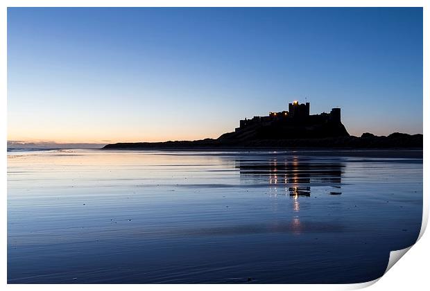  Bamburgh Castle Print by Northeast Images