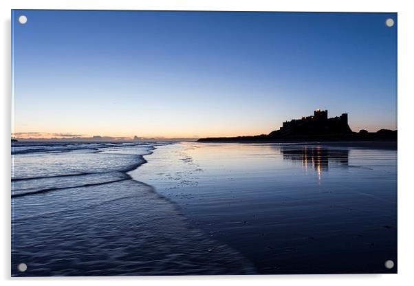  Bamburgh Castle Acrylic by Northeast Images