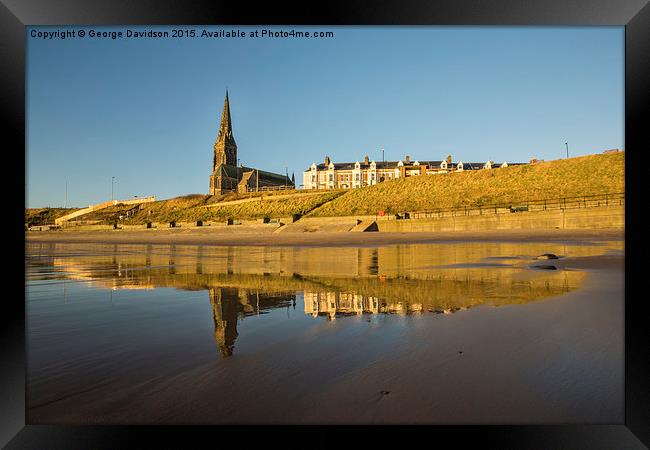 Cullercoats in the Sands Framed Print by George Davidson