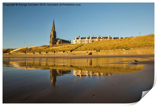 Cullercoats in the Sands Print by George Davidson