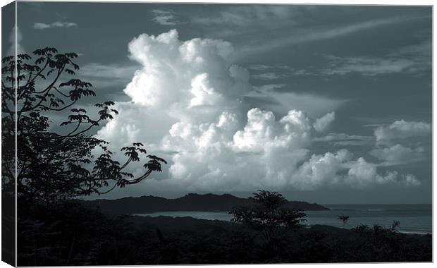  Clouds over Playa Nosara Canvas Print by james balzano, jr.